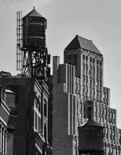 B&W City Scene